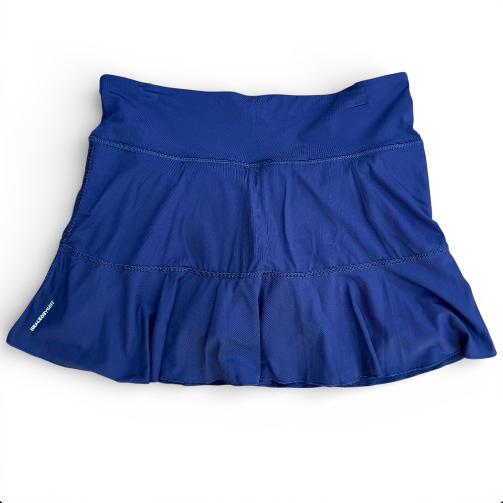 Graced by Grit Navy Blue Tennis Skirt Skort